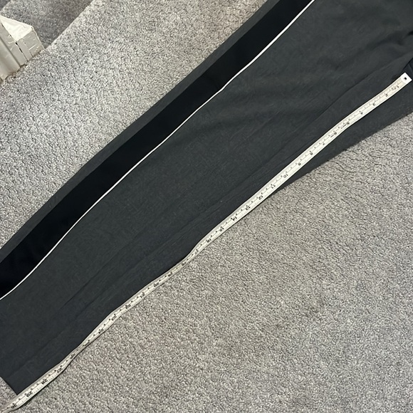 Ann Taylor Side Stripe Track Pants Gray Black Large - Picture 11 of 14